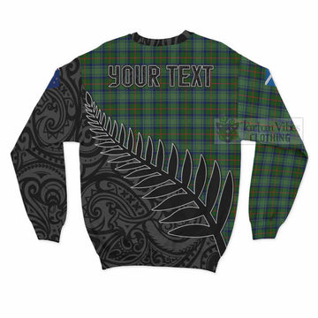 Cranstoun (Cranston) Crest Tartan Sweatshirt with New Zealand Silver Fern Half Style - Tartan Vibes Clothing