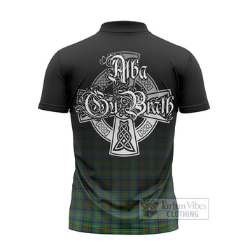 Cranstoun (Cranston) Tartan Zipper Polo Shirt Featuring Alba Gu Brath Family Crest Celtic Inspired - Tartan Vibes Clothing