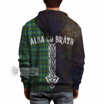 Cranstoun (Cranston) Tartan Family Crest Hoodie Alba Gu Brath Be Brave Lion Ancient Style