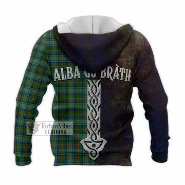 Cranstoun (Cranston) Tartan Family Crest Knitted Hoodie Alba Gu Brath Be Brave Lion Ancient Style