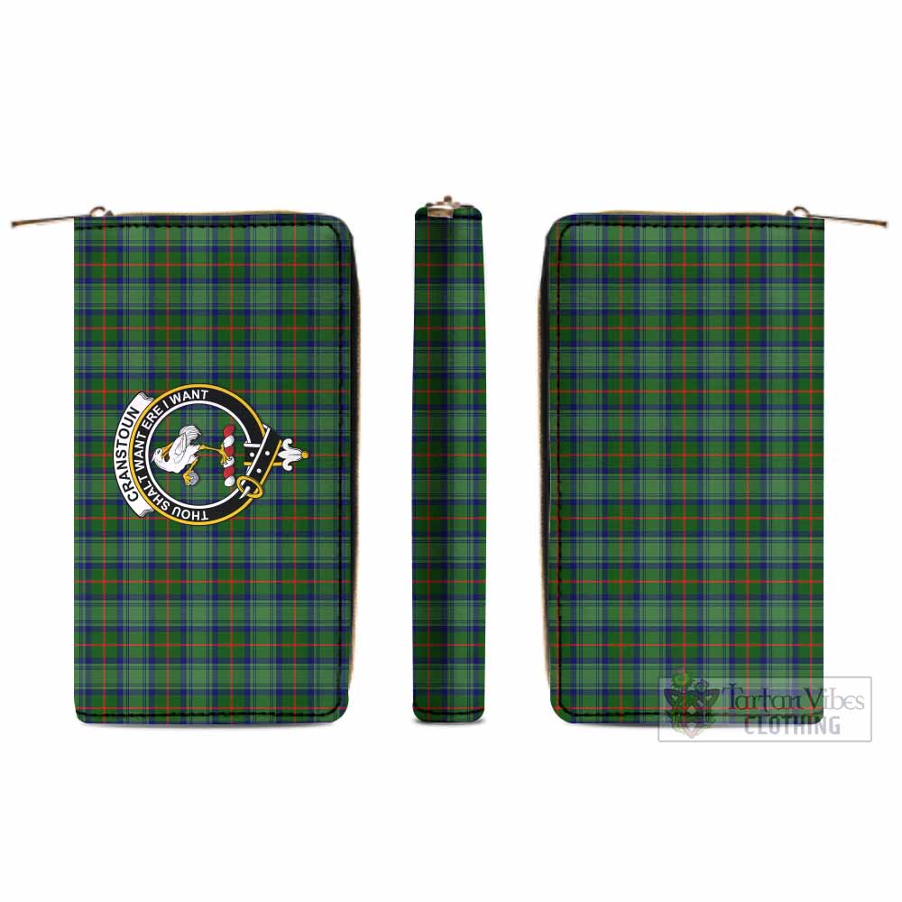 Cranstoun (Cranston) Tartan Women's Leather Wallet with Family Crest - Tartan Vibes Clothing