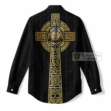 Cranstoun (Cranston) Clan Crest Women Casual Shirt with Celtic Tree of Life Inspired