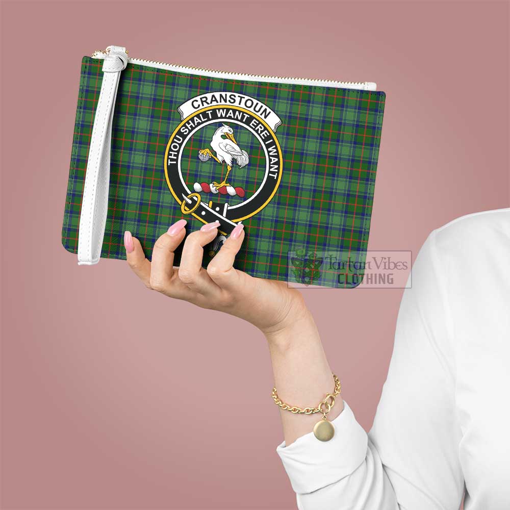 Tartan Vibes Clothing Cranstoun (Cranston) Family Crest Tartan Clutch Bag