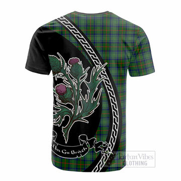 Cranstoun (Cranston) Family Crest Tartan Cotton T-shirt Alba Thistle Inspired