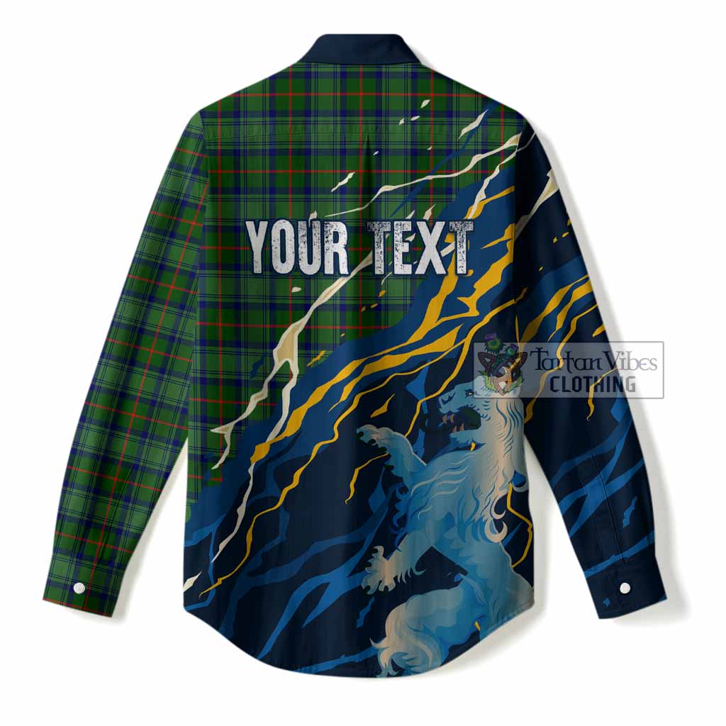 Cranstoun (Cranston) Scotland Tartan Women Casual Shirt WC2026 Football - We'll Be Coming