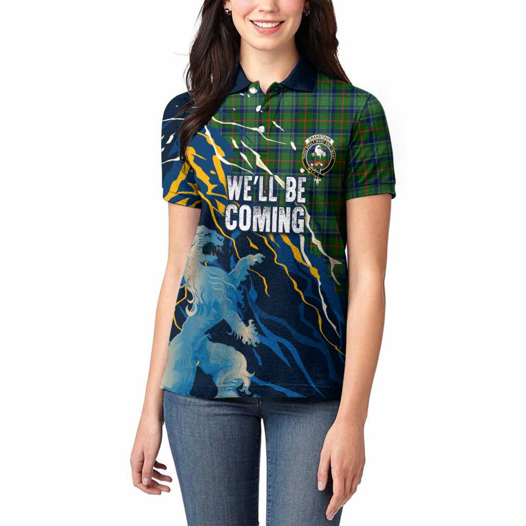 Cranstoun (Cranston) Scotland Tartan Women Polo Shirt WC2026 Football - We'll Be Coming