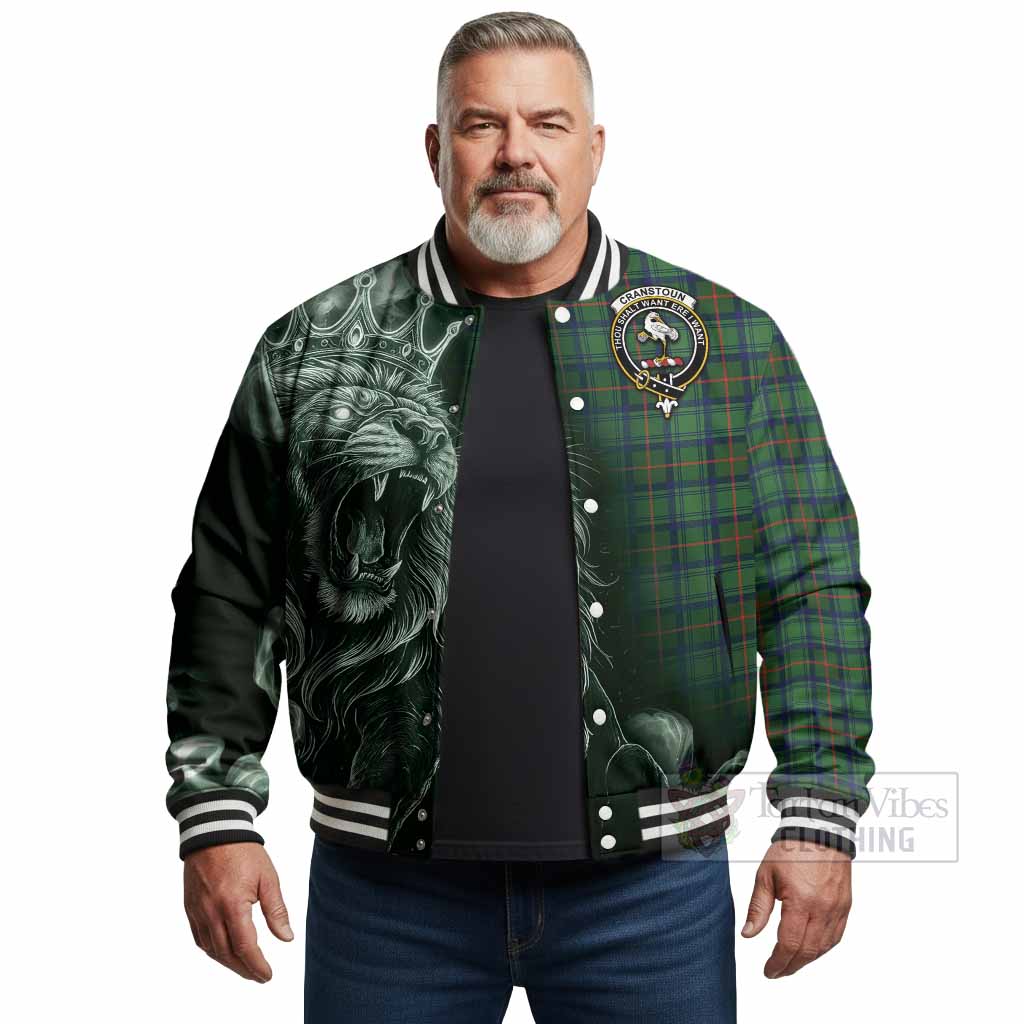 Cranstoun (Cranston) Tartan Baseball Jacket Roaring Lion Heritage