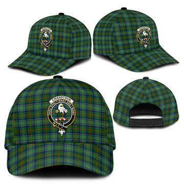 Cranstoun (Cranston) Tartan Classic Cap with Family Crest