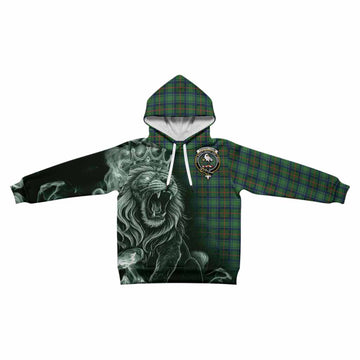 Cranstoun (Cranston) Tartan Kid Hoodie Roaring Lion Heritage
