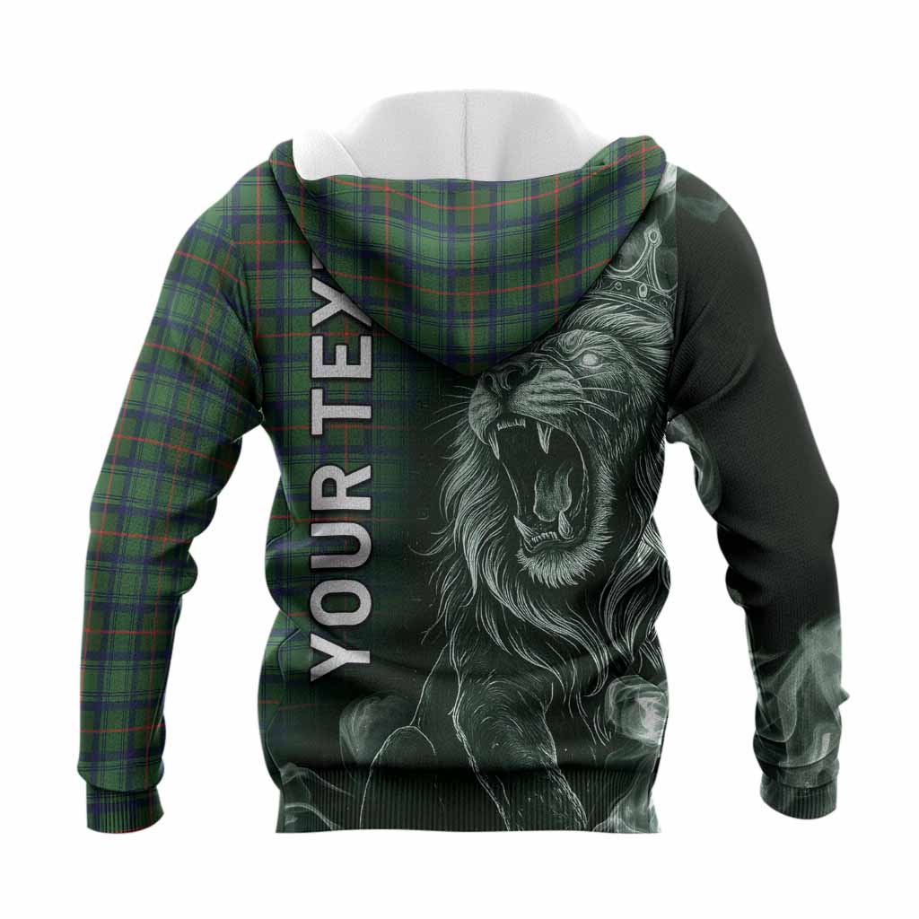Cranstoun (Cranston) Tartan Knitted Hoodie Roaring Lion Heritage