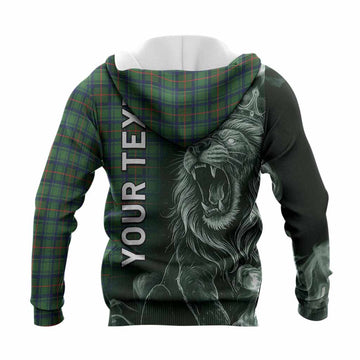Cranstoun (Cranston) Tartan Knitted Hoodie Roaring Lion Heritage