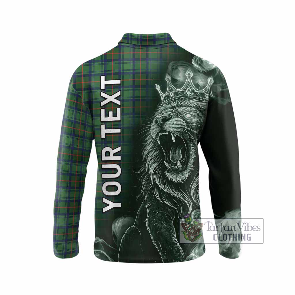 Cranstoun (Cranston) Tartan Long Sleeve Polo Shirt Roaring Lion Heritage