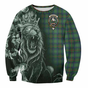 Cranstoun (Cranston) Tartan Sweatshirt Roaring Lion Heritage
