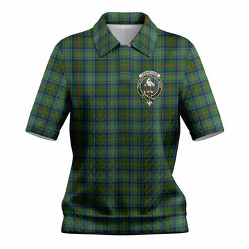 Cranstoun (Cranston) Tartan Women’s Polo Sweater Top with Family Crest