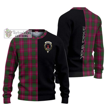 Crawford Tartan Ugly Sweater with Family Crest and Half Of Me Style