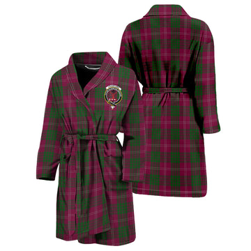Crawford Tartan Bathrobe with Family Crest Unisex S - Tartan Vibes Clothing
