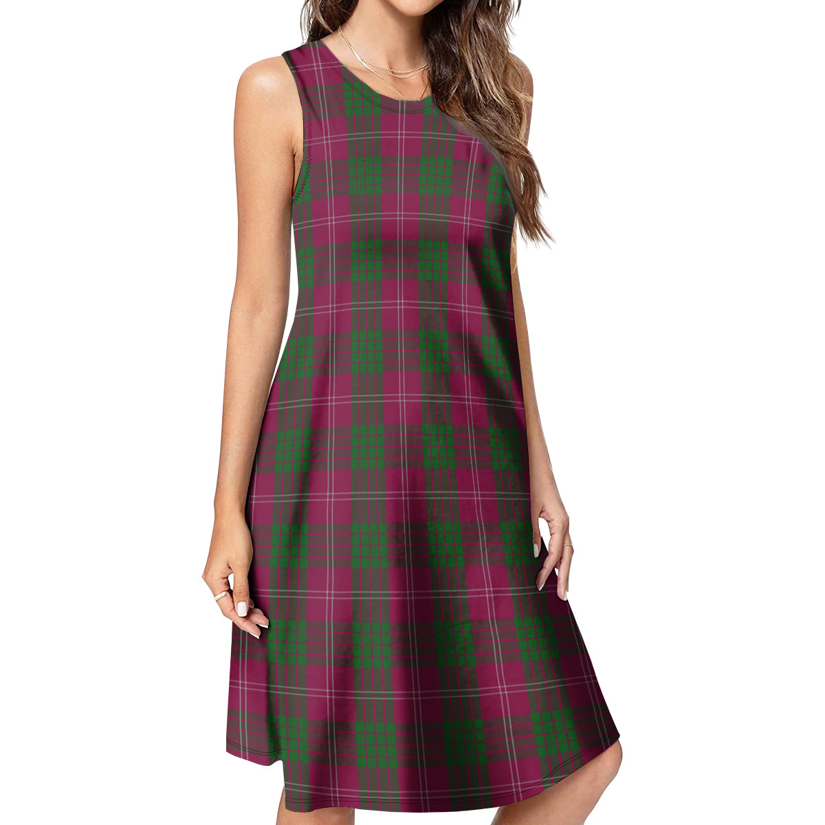 Crawford Tartan Womens Casual Dresses - Tartanvibesclothing