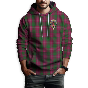 Crawford Tartan Hoodie with Family Crest