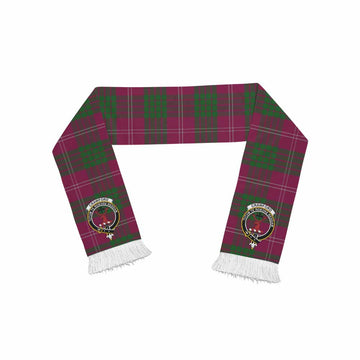 Crawford Tartan Ruffneck Scarf with Family Crest