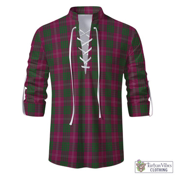 Tartan Vibes Clothing Crawford Tartan Men's Scottish Traditional Jacobite Ghillie Kilt Shirt