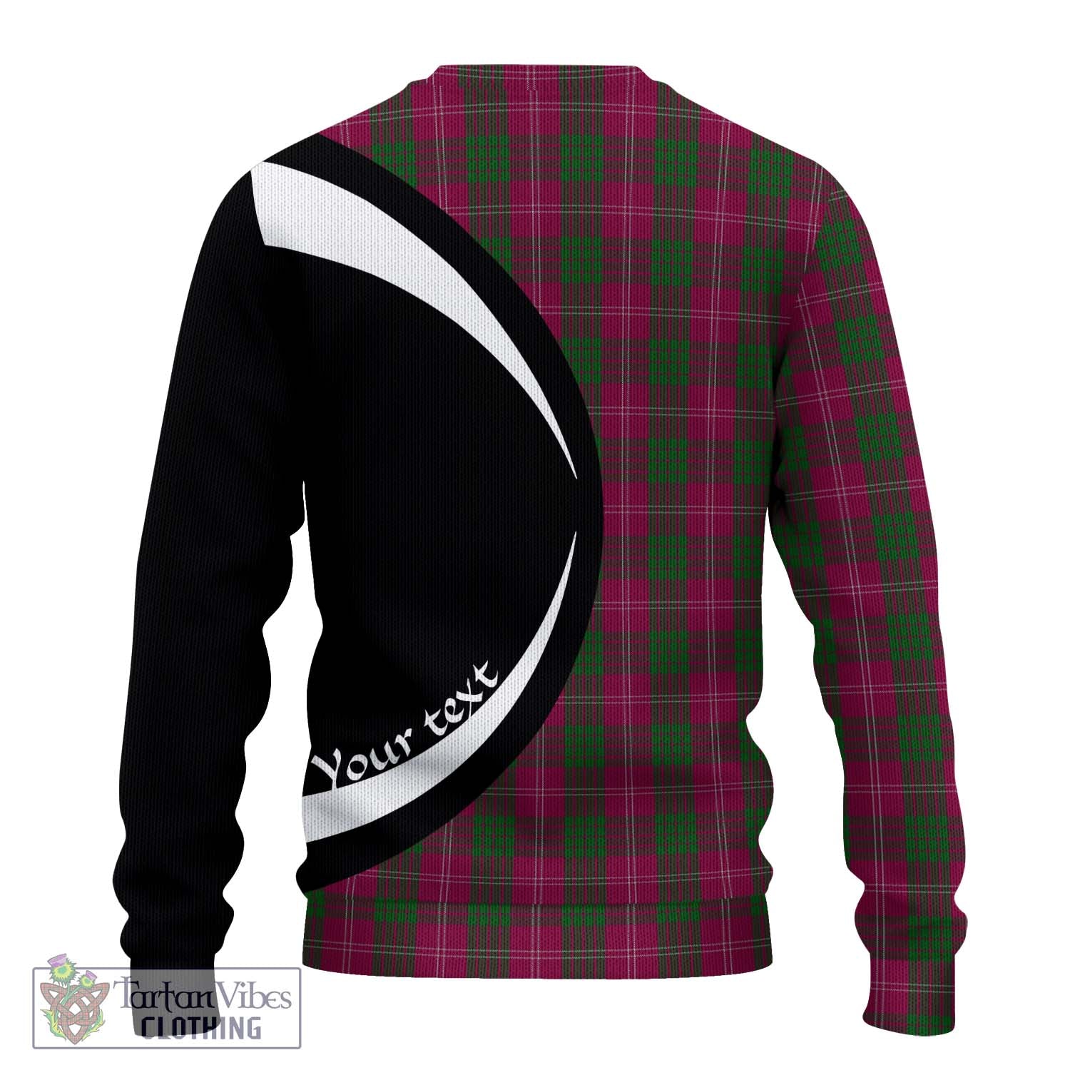 Crawford Tartan Ugly Sweater with Family Crest Circle Style - Tartan Vibes Clothing