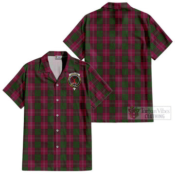 Crawford Tartan Cotton Hawaiian Shirt with Family Crest Kid - Tartan Vibes Clothing