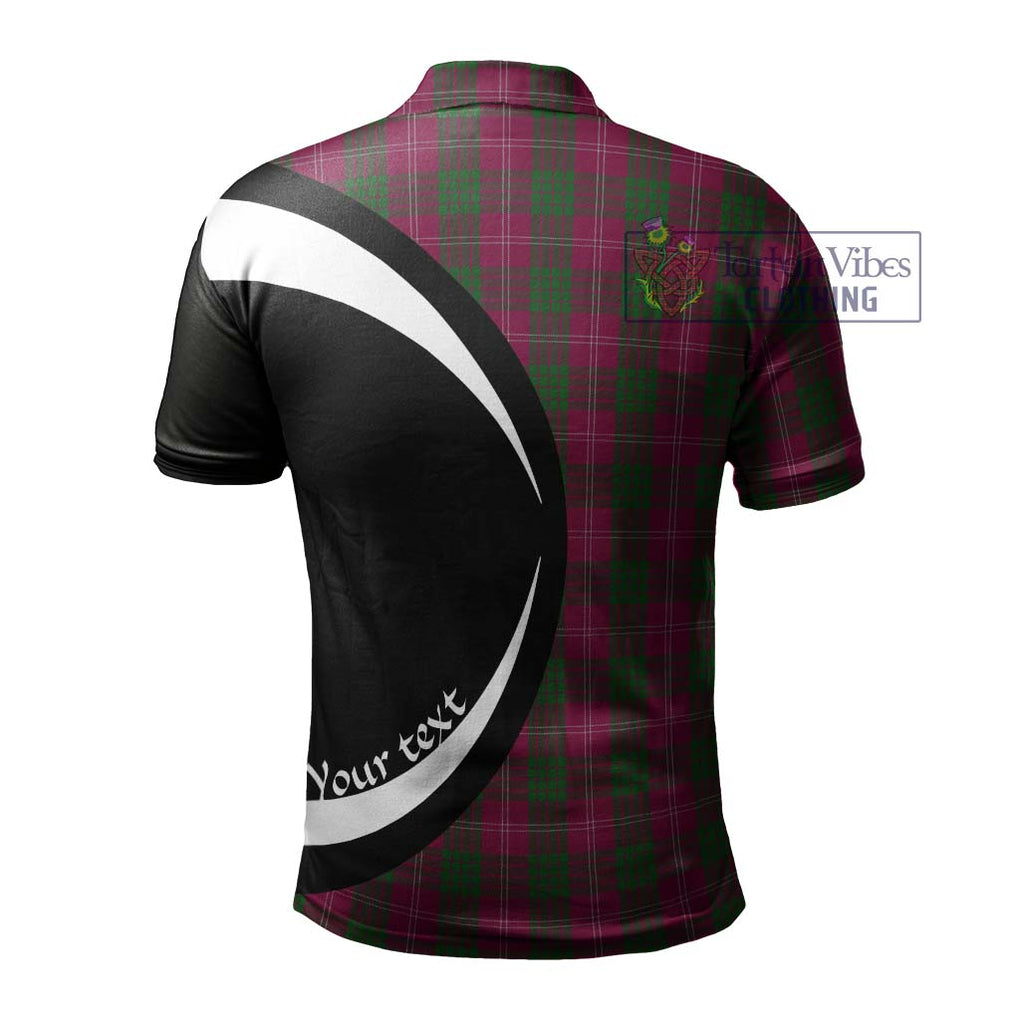 Crawford Tartan Men's Polo Shirt with Family Crest Circle Style - Tartan Vibes Clothing