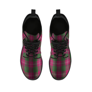 Crawford Tartan Leather Boots