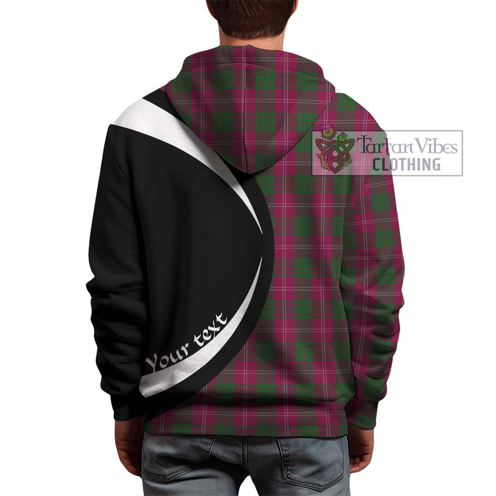 Tartan Vibes Clothing Crawford Tartan Hoodie with Family Crest Circle Style