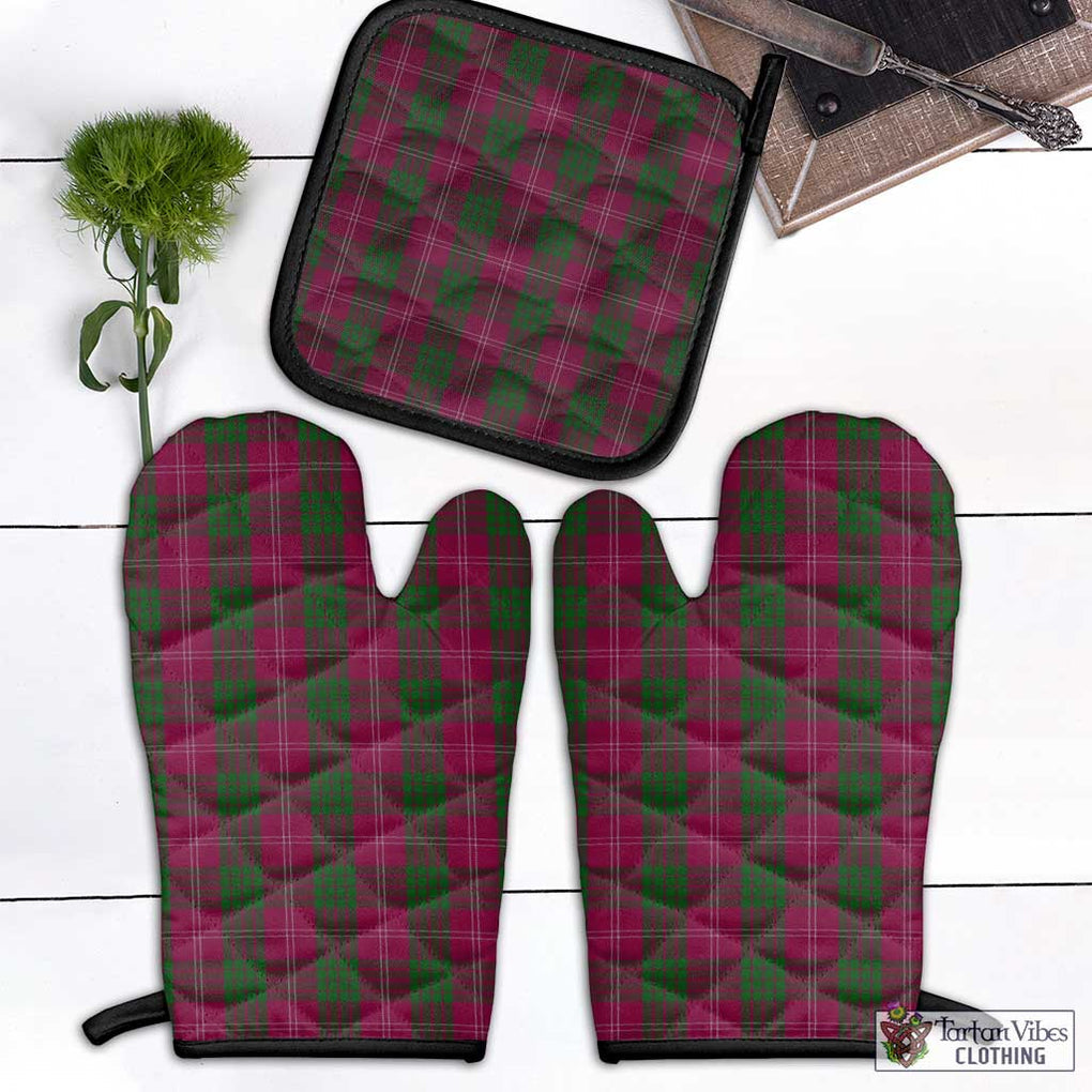 Crawford Tartan Combo Oven Mitt & Pot-Holder Combo 1 Oven Mitt & 1 Pot-Holder Black - Tartan Vibes Clothing