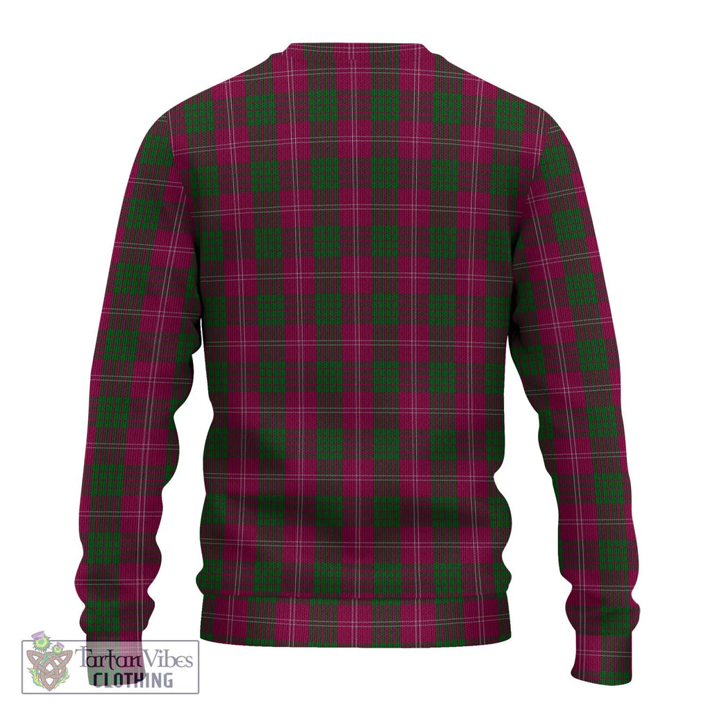 Crawford Tartan Knitted Sweater with Family Crest DNA In Me Style - Tartanvibesclothing Shop