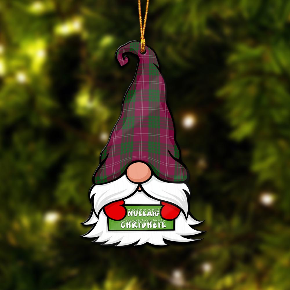 Crawford Gnome Christmas Ornament with His Tartan Christmas Hat - Tartan Vibes Clothing