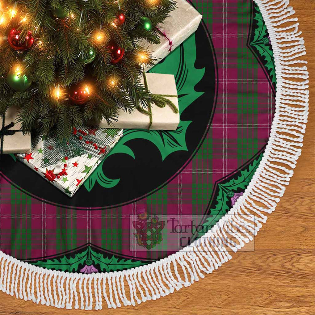 Tartan Vibes Clothing Crawford Tartan Christmas Tree Skirt Scottish Thistle Style
