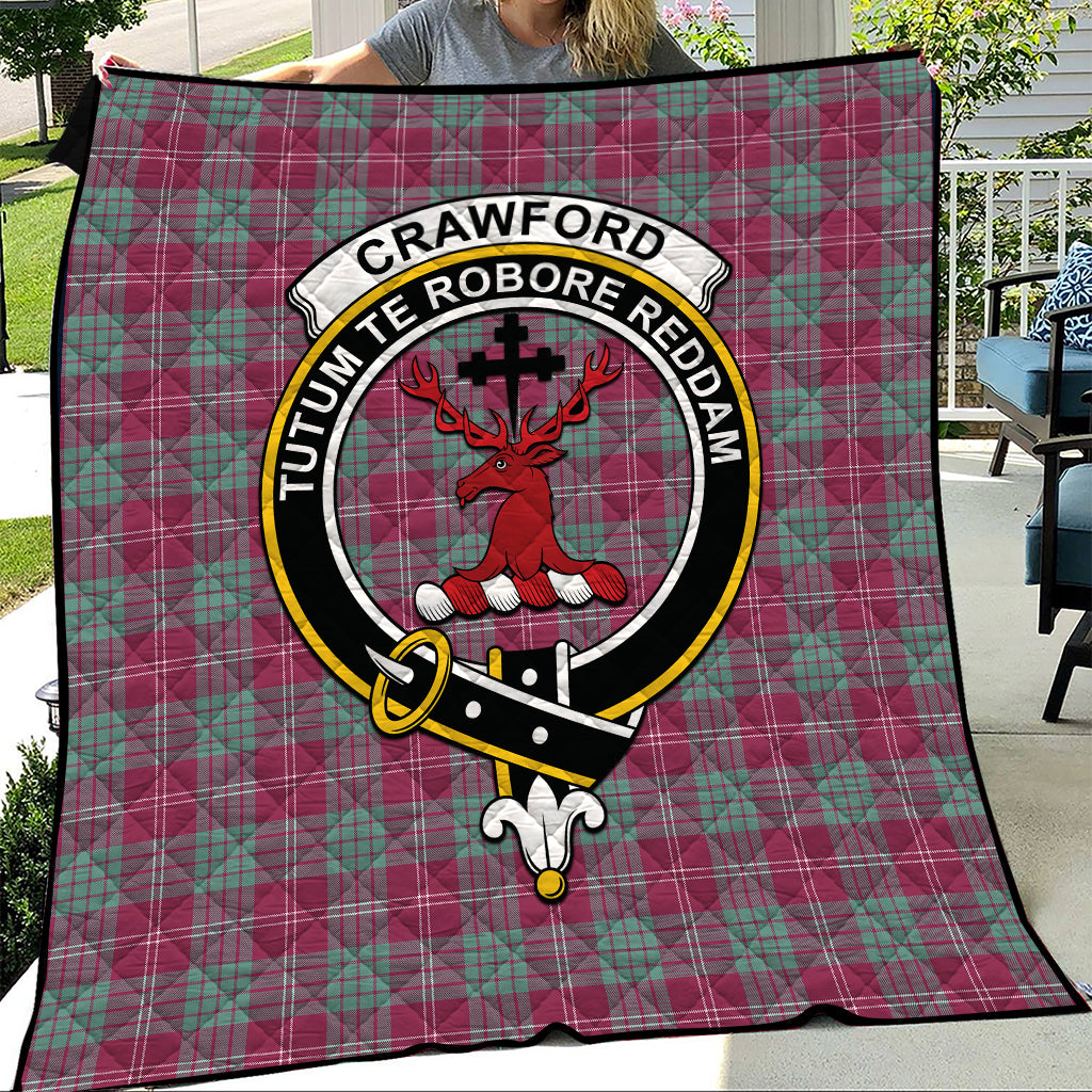crawford-ancient-tartan-quilt-with-family-crest