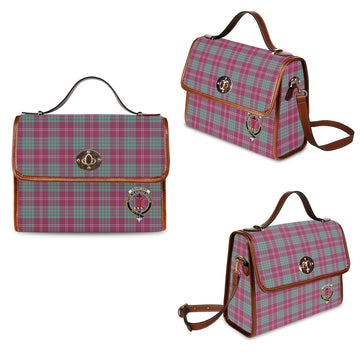 crawford-ancient-tartan-leather-strap-waterproof-canvas-bag-with-family-crest