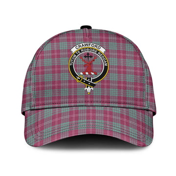 Crawford Ancient Tartan Classic Cap with Family Crest