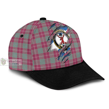 Crawford Ancient Tartan Classic Cap with Family Crest In Me Style