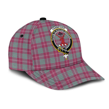 Crawford Ancient Tartan Classic Cap with Family Crest