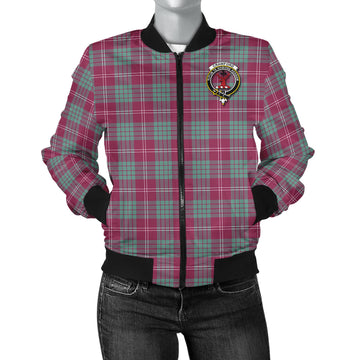 Crawford Ancient Tartan Bomber Jacket with Family Crest