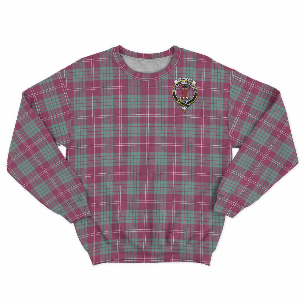 crawford-ancient-tartan-sweatshirt-with-family-crest