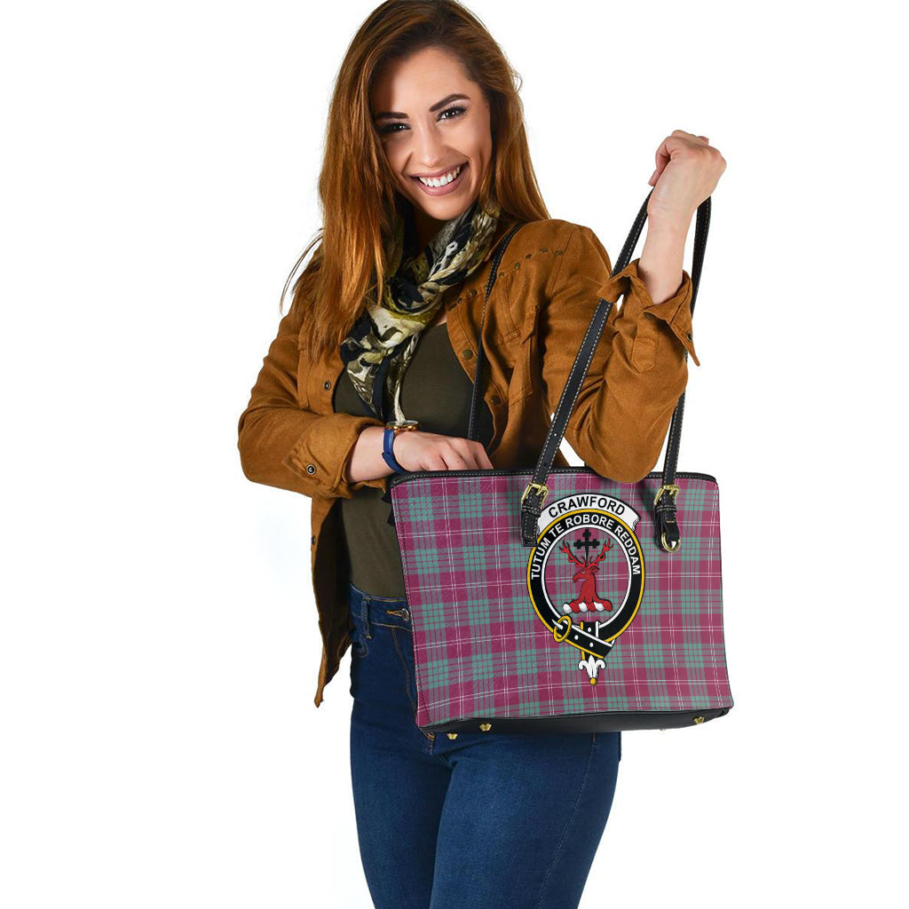 crawford-ancient-tartan-leather-tote-bag-with-family-crest