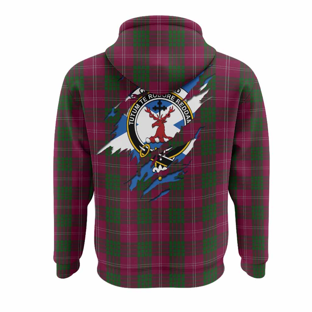 Crawford Clan Crest In Me Tartan Hoodie Scotland Flag Style