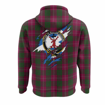 Crawford Clan Crest In Me Tartan Hoodie Scotland Flag Style
