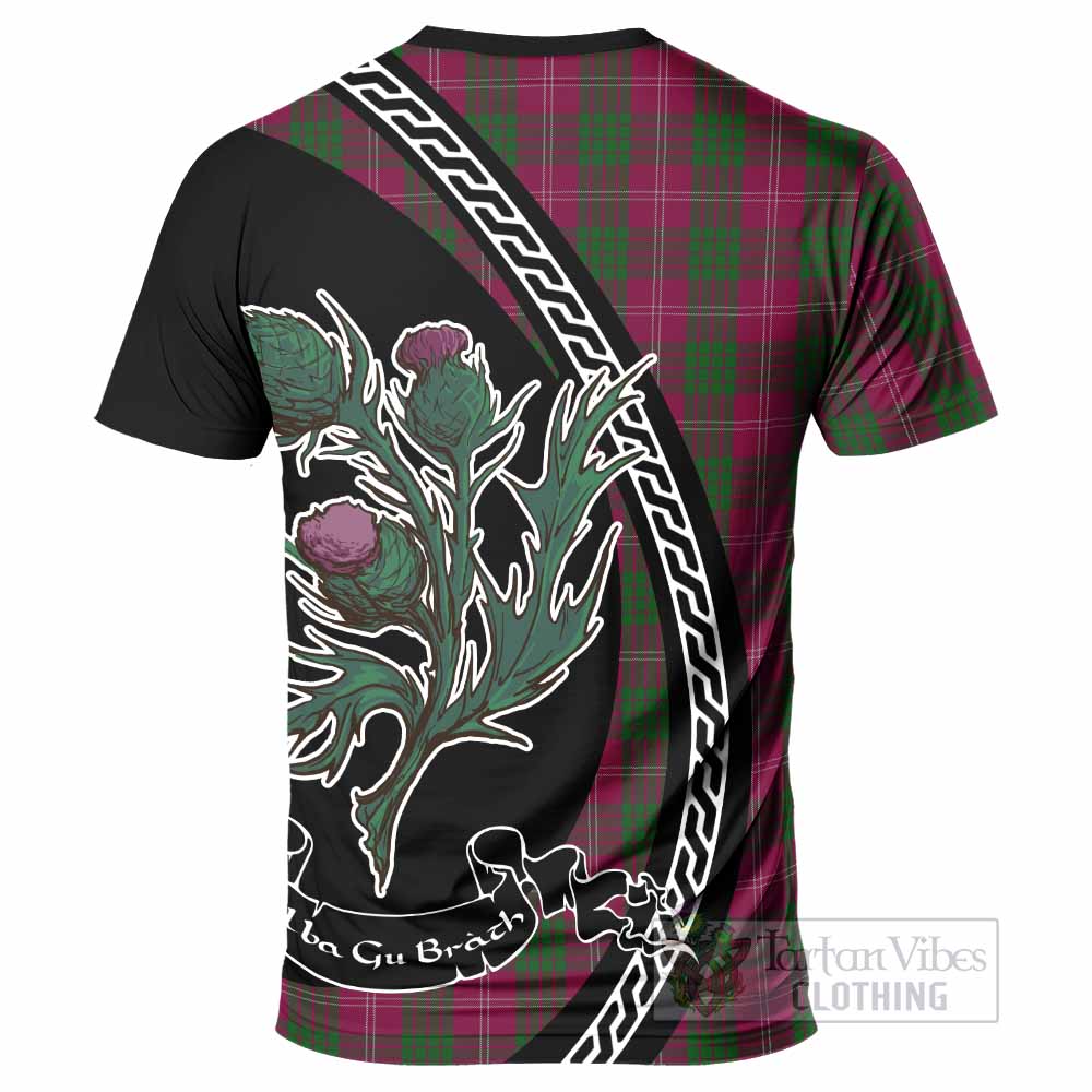 Crawford Family Crest Tartan T-Shirt Alba Thistle Inspired - Tartan Vibes Clothing