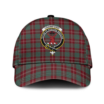 Crawford Modern Tartan Classic Cap with Family Crest