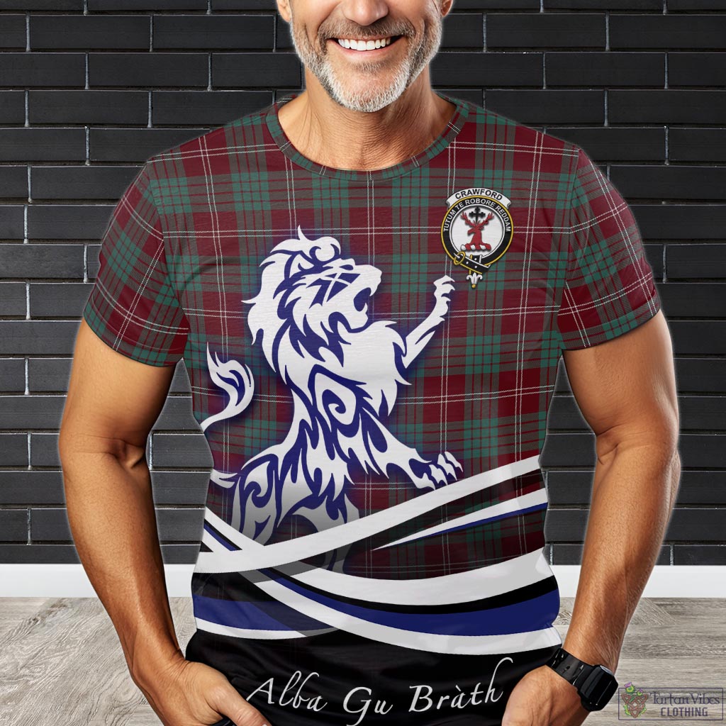 crawford-modern-tartan-t-shirt-with-alba-gu-brath-regal-lion-emblem