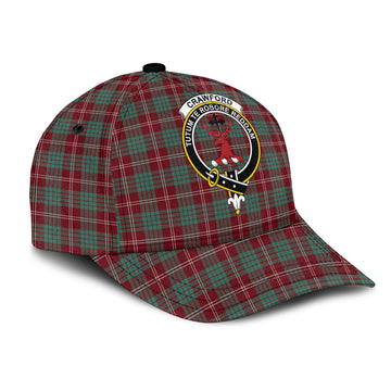 Crawford Modern Tartan Classic Cap with Family Crest