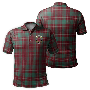 Crawford Modern Tartan Men's Polo Shirt with Family Crest