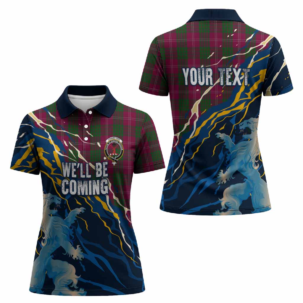 Crawford Scotland Tartan Women Polo Shirt WC2026 Football - We'll Be Coming