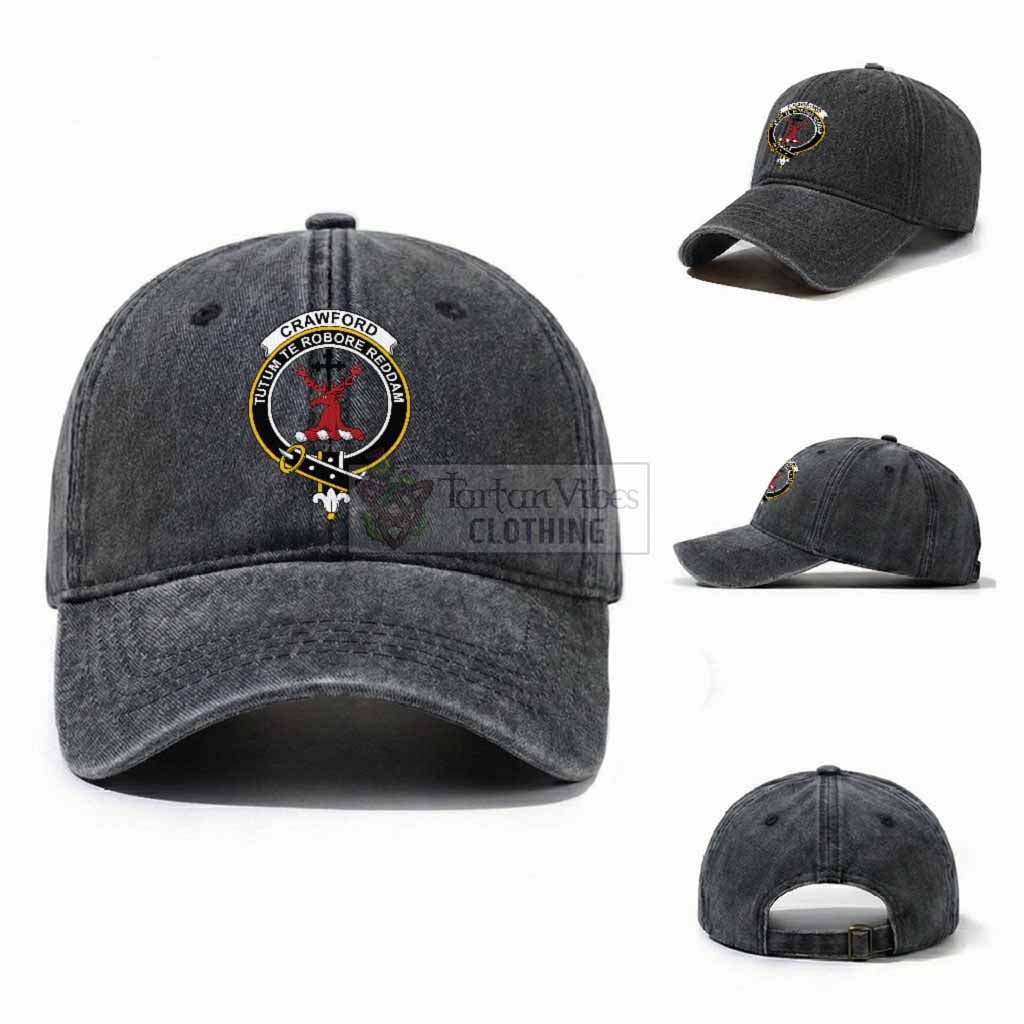 Crawford Scottish Clan Crest Washed Baseball Cap